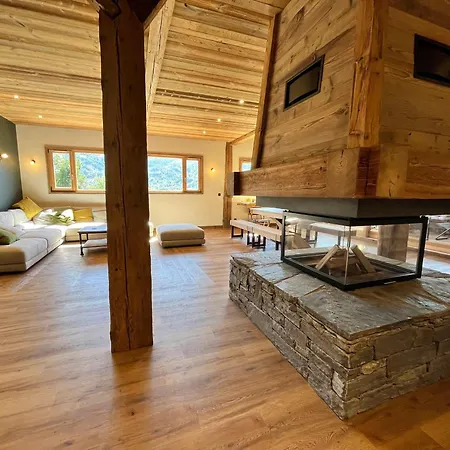 Chalet Mitoyen, Vue Vallée Du Giffre